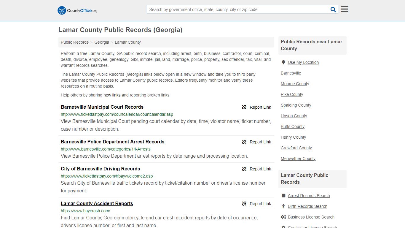 Lamar County Public Records (Georgia) - County Office